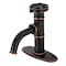 Kingston Brass KSD282RXNB Single-Handle Bathroom Faucet with Push Pop-Up, Naples Bronze KSD282RXNB - alternate 1